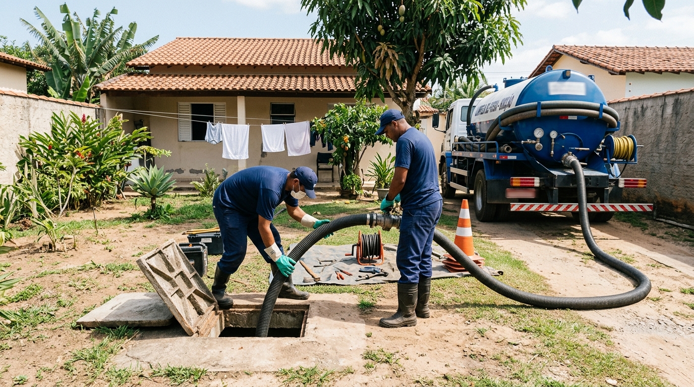 Desentupimento de fossa e sumidouro em Botucatu‑SP
