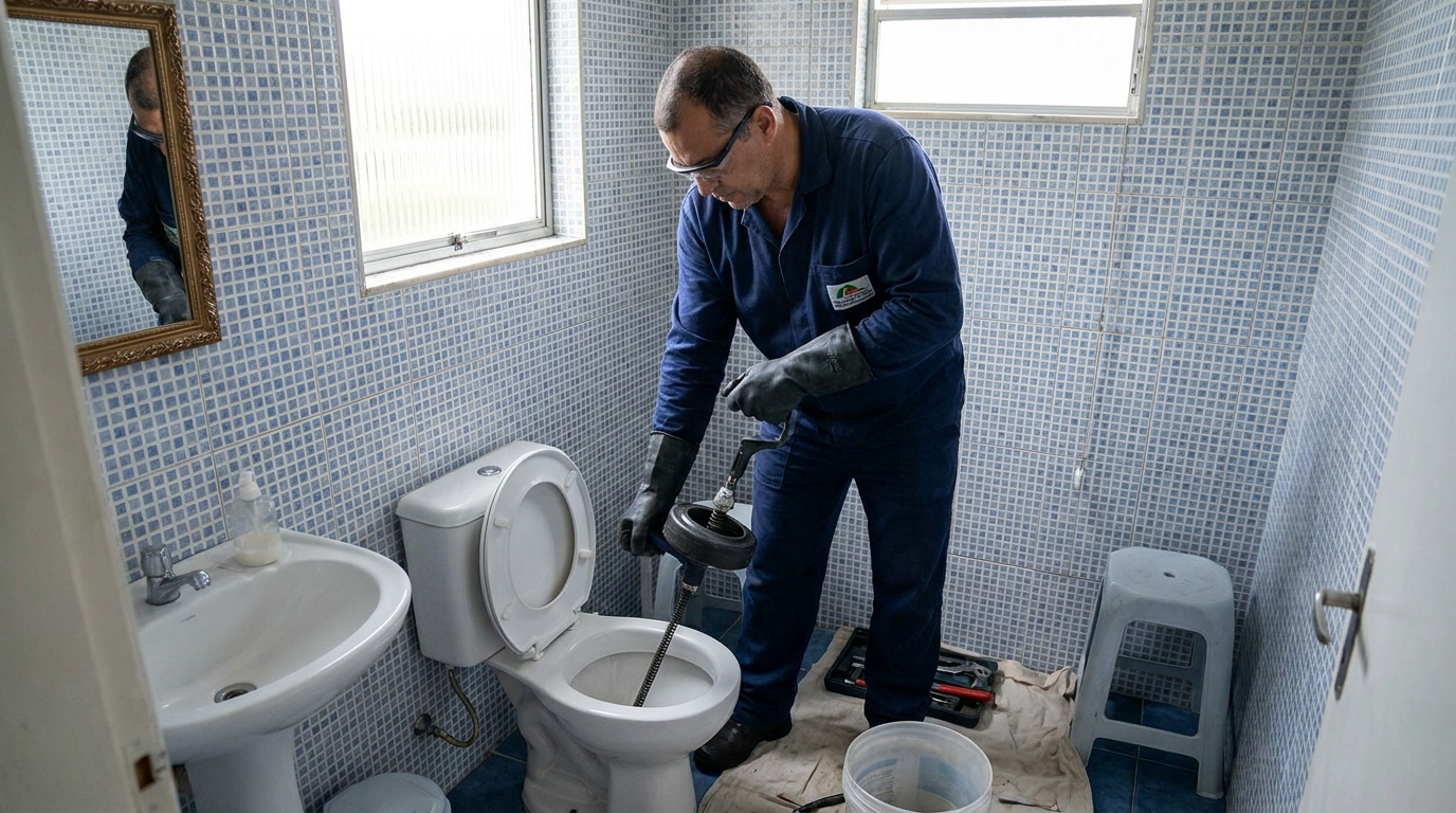 Desentupimento de vaso profissional em Ipatinga‑MG